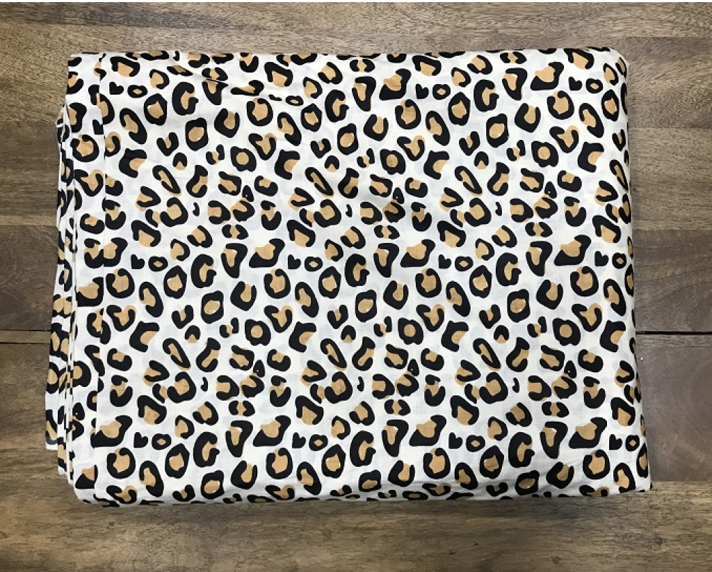 Leopard Tiger Print Cotton Fabric Sewing Fabric for Dress Making Quilting Fabric