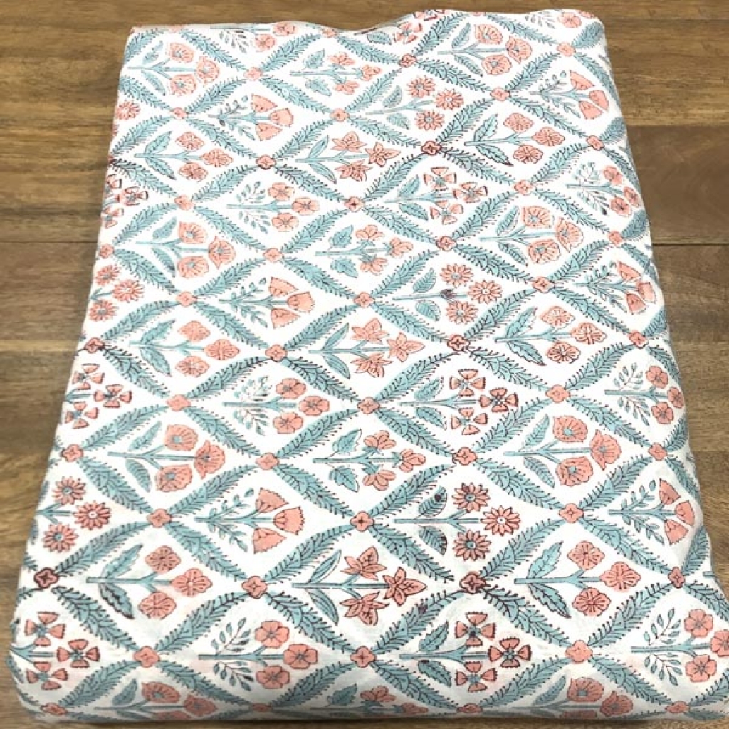 Jaal Block Hand Block Print Cotton Fabric