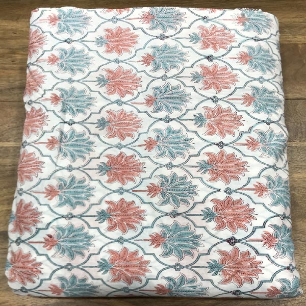 Jaal Block Hand Block Print Cotton Fabric