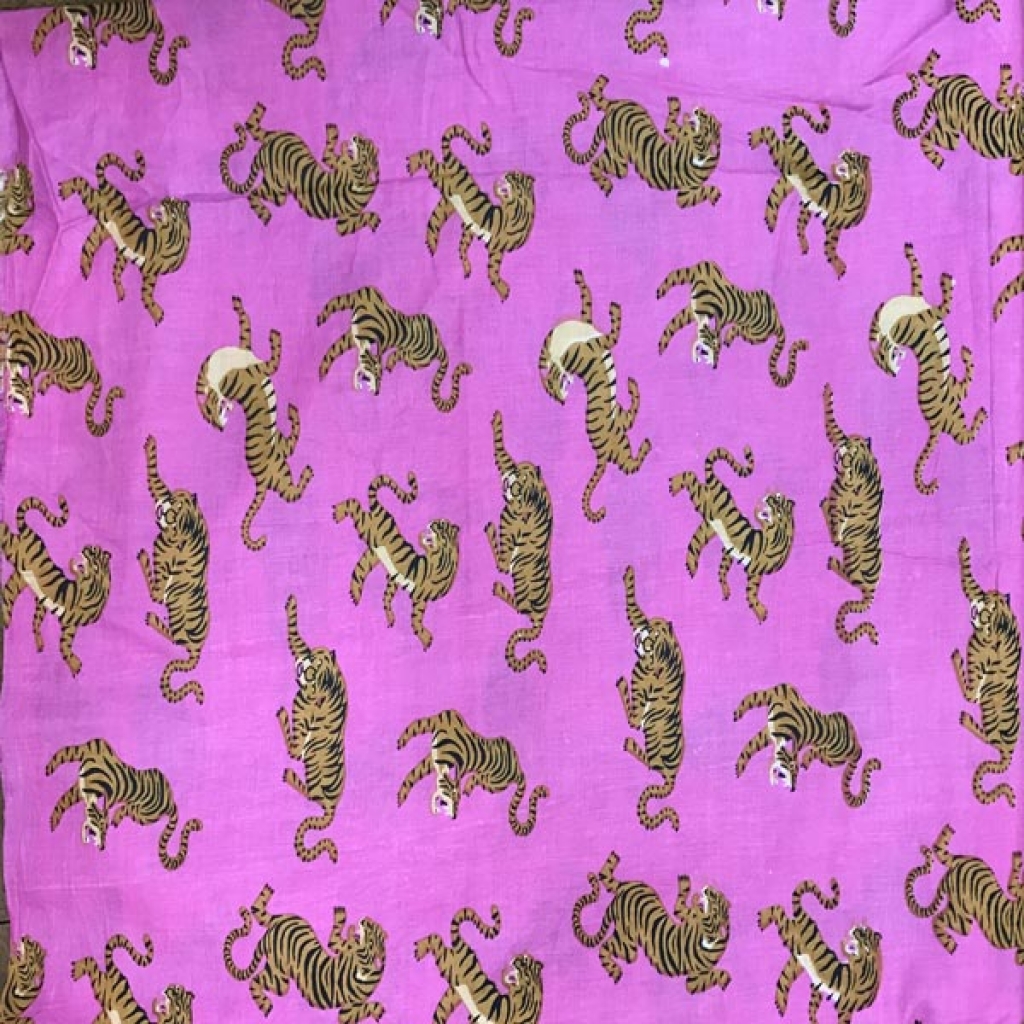 Latest New Tiger Print Cotton Fabric Sewing Fabric for Dress Making Quilting Fabric