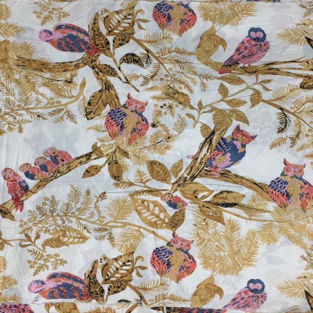 Owl Birds New Print Cotton Fabric Sewing Fabric for Dress Making Quilting Fabric