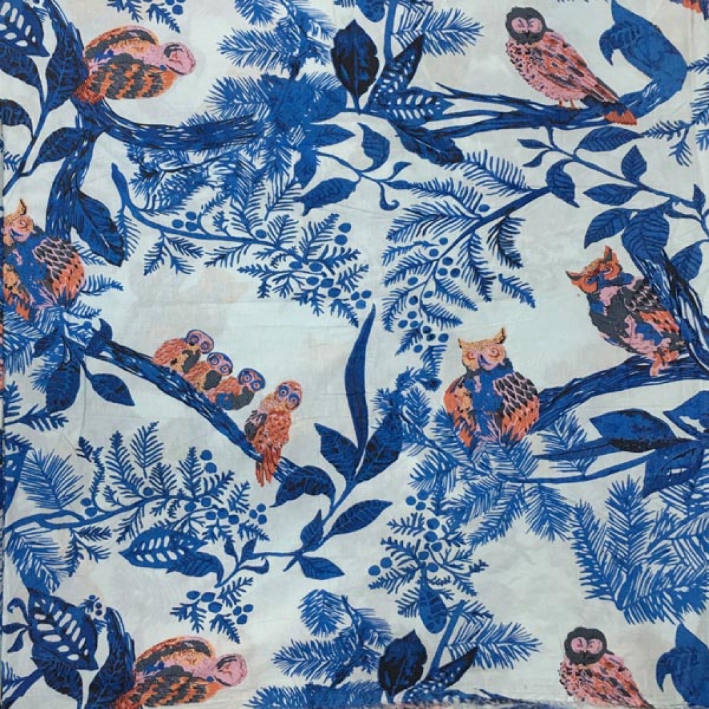 Owl Birds New Print Cotton Fabric Sewing Fabric for Dress Making Quilting Fabric