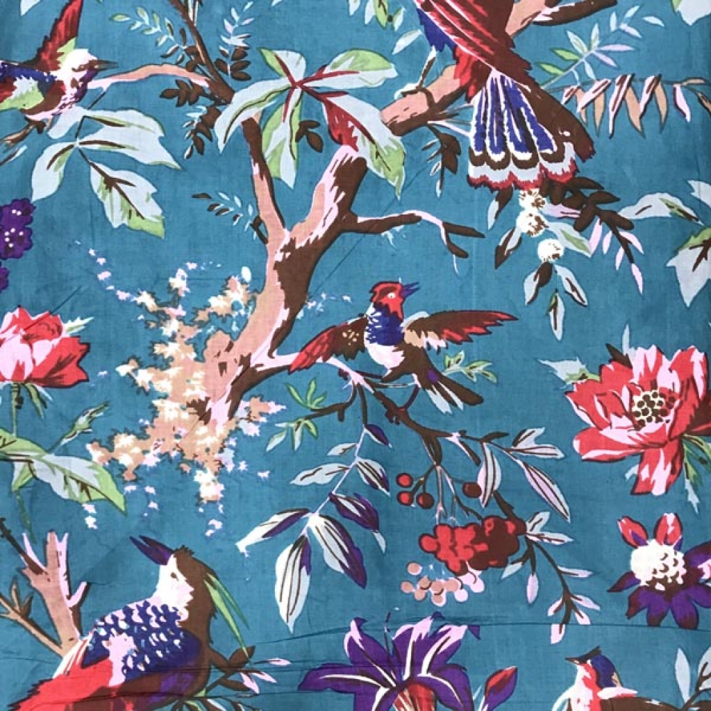 Latest Sparrow Birds Print Cotton Fabric Sewing Fabric for Dress Making Quilting Fabric