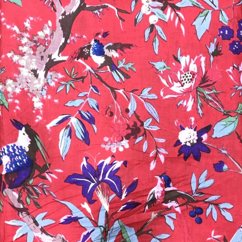 Latest Sparrow Birds Print Cotton Fabric Sewing Fabric for Dress Making Quilting Fabric