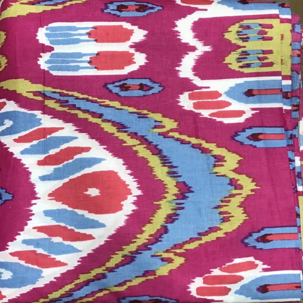 New Latest Ikat Print Cotton Fabric Sewing Fabric for Dress Making Quilting Fabric