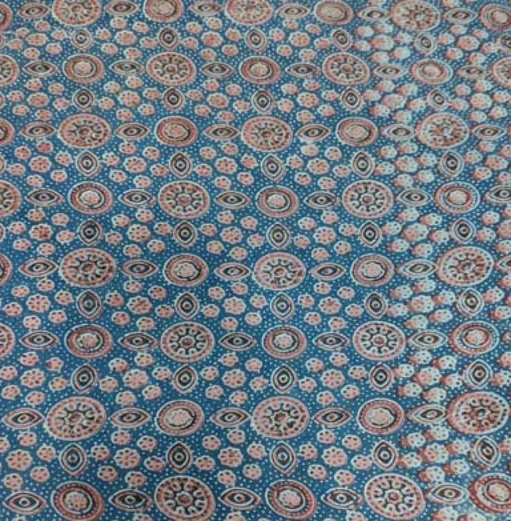 New Ajrakh Print Cotton Fabric Sewing Fabric for Dress Making Quilting Fabric