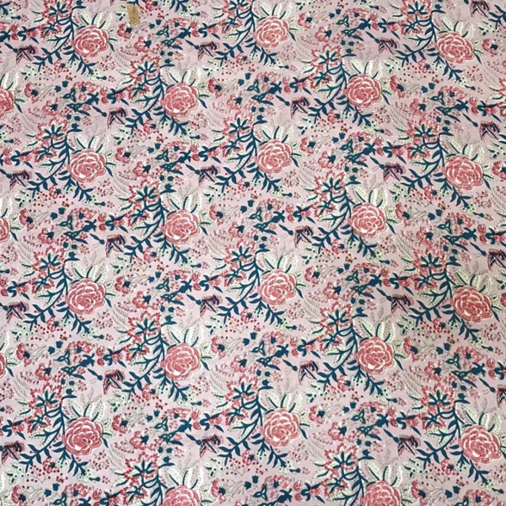 New Big Floral Print Cotton Fabric Sewing Fabric for Dress Making Quilting Fabric