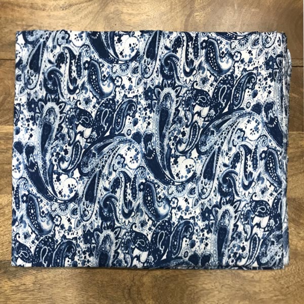 New Indigo Screen Print  New Arrivel Print Cotton Fabric Sewing Fabric for Dress Making Quilting Fabric