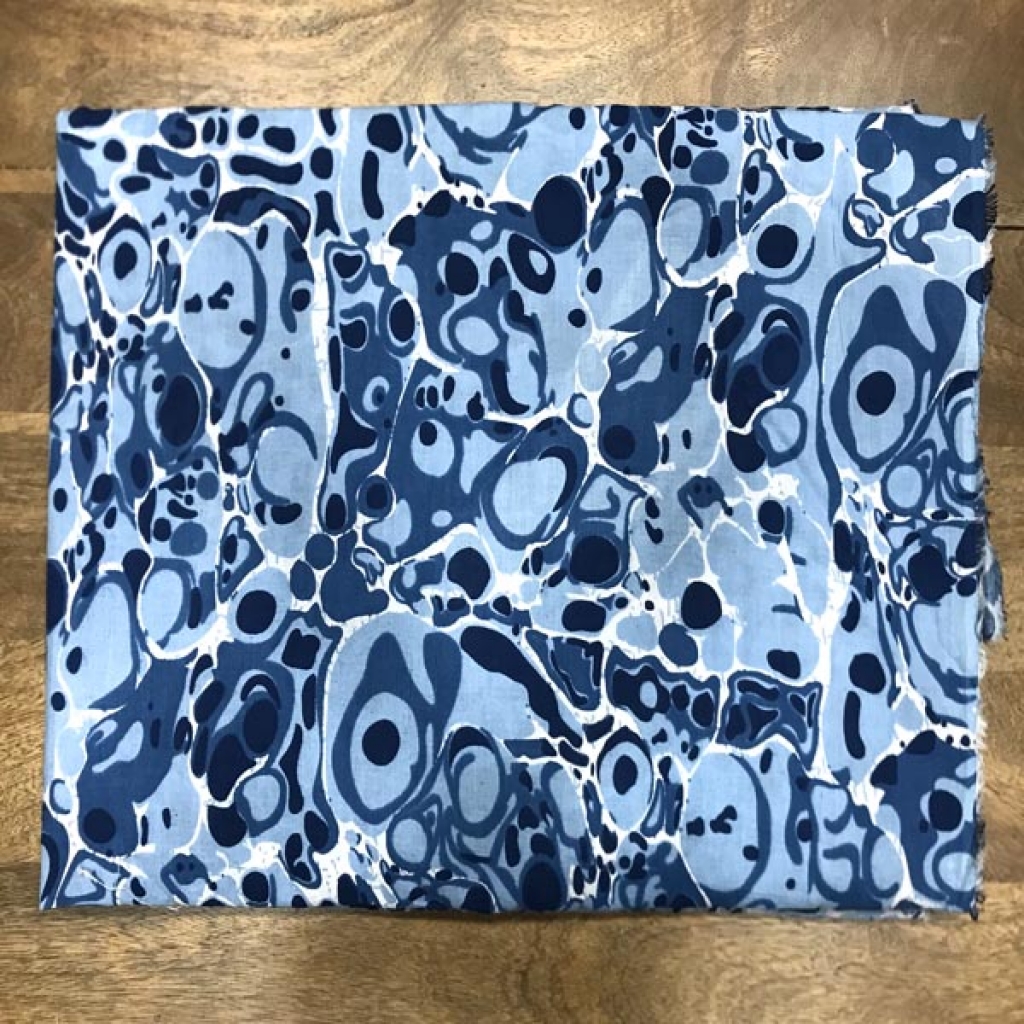 New Indigo Screen Print  New Arrivel Print Cotton Fabric Sewing Fabric for Dress Making Quilting Fabric