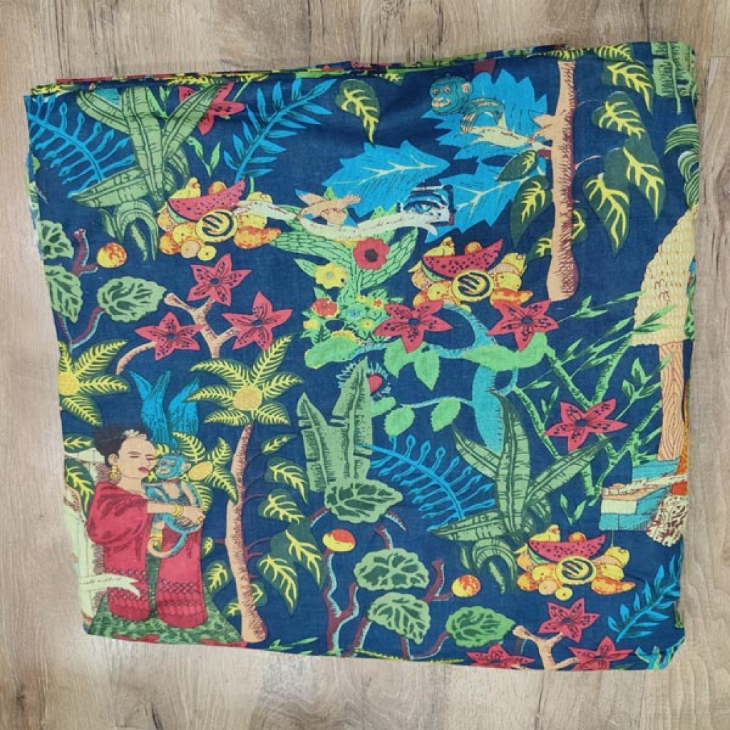 Faridabad New Jungle Print Cotton Fabric Sewing Fabric for Dress Making Quilting Fabric