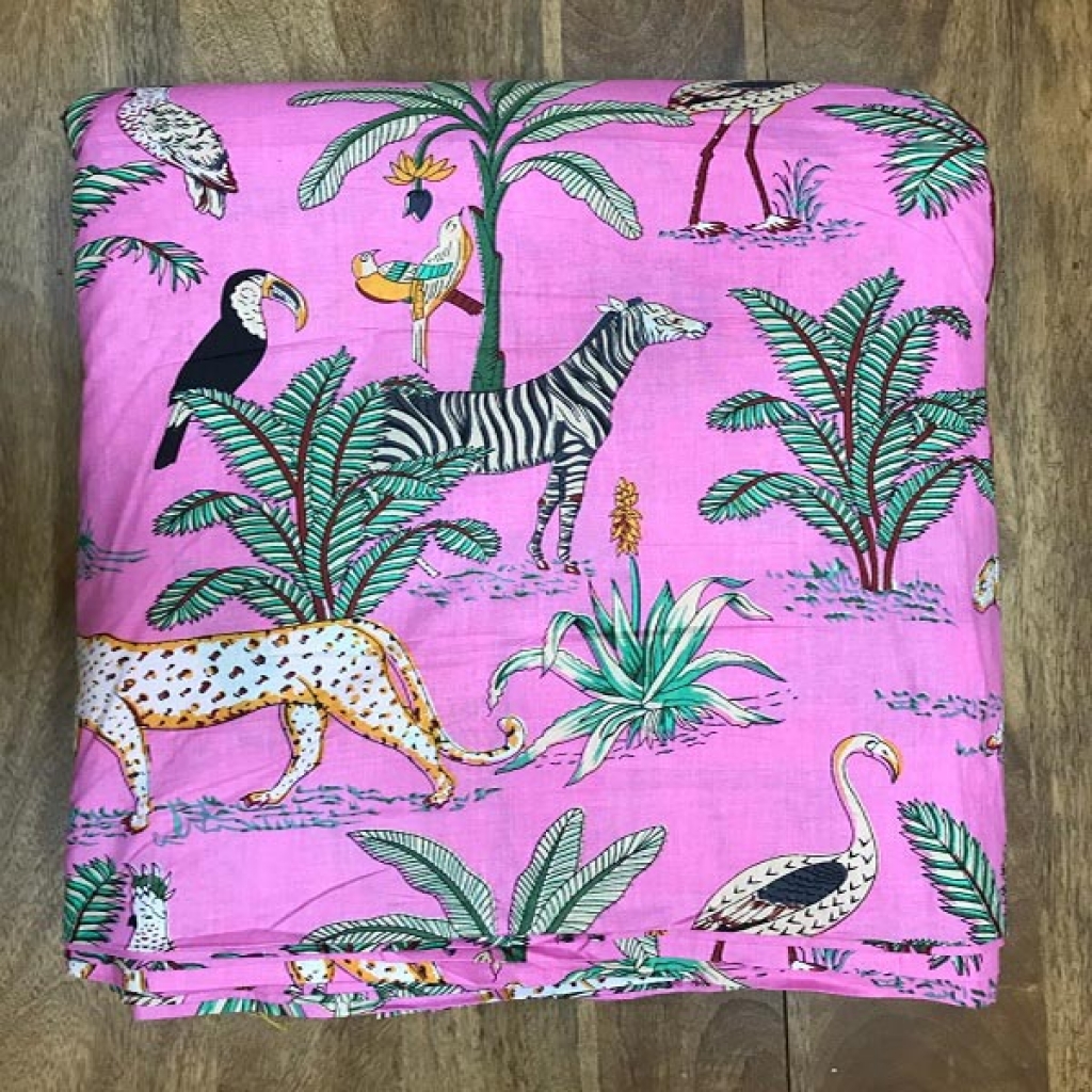 Jungle Print Cotton Fabric Sewing Fabric for Dress Making Quilting Fabric