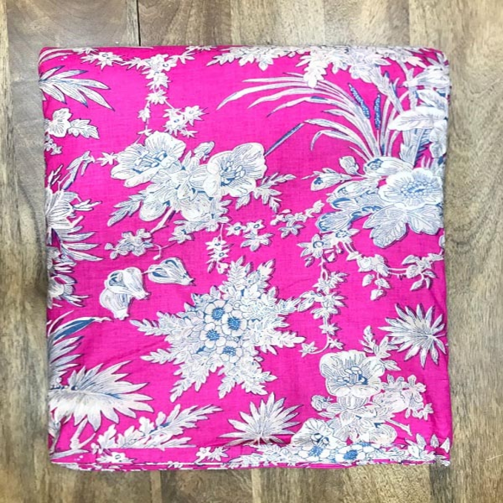 New Arrivel Doble process Big Floral Design Print Cotton Fabric Sewing Fabric for Dress Making Quilting Fabric