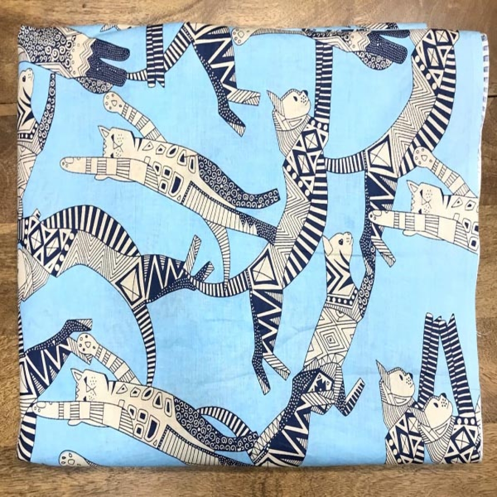 New Cat Print  Cotton Fabric Sewing Fabric for Dress Making Quilting Fabric