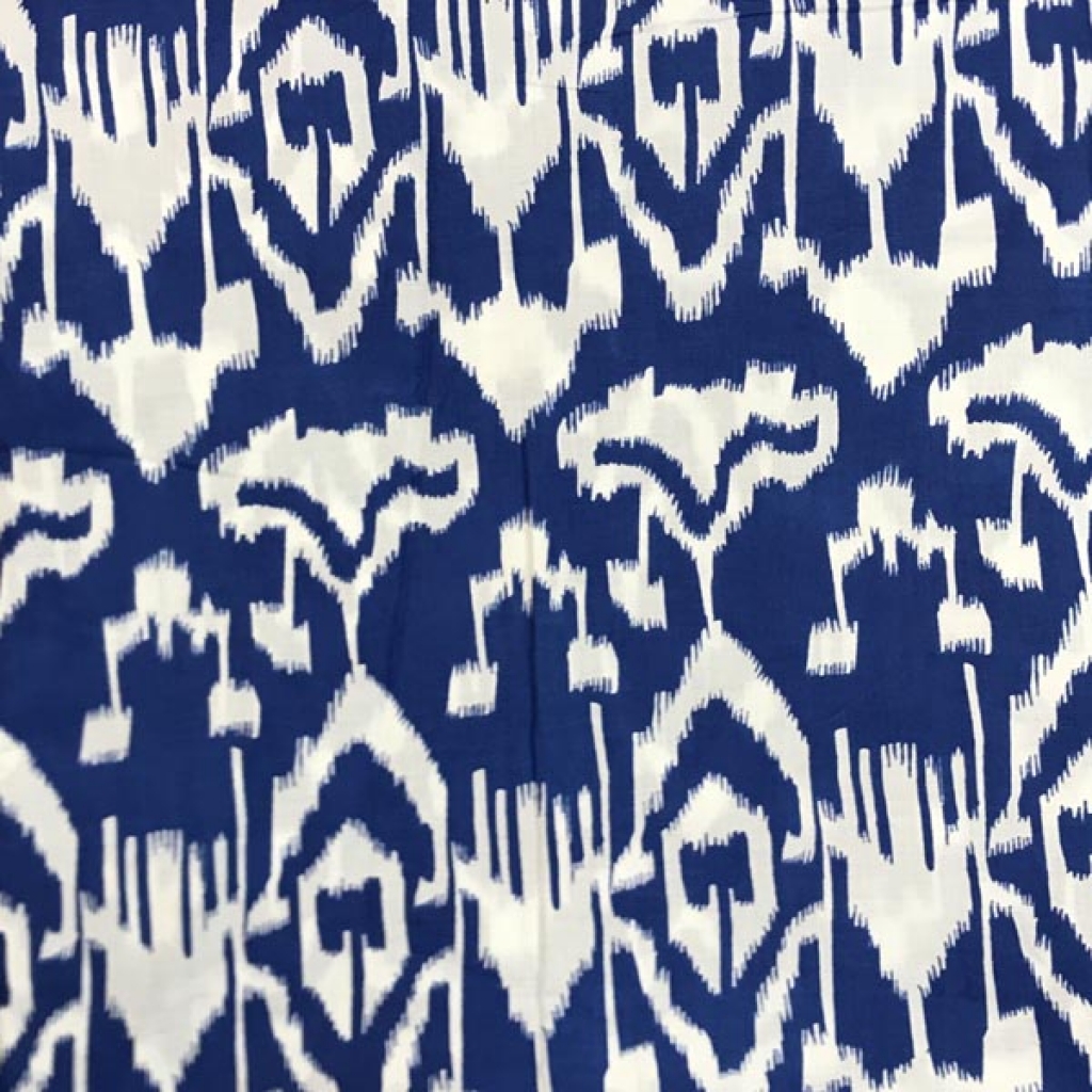 Ikat Print Cotton Fabric Sewing Fabric for Dress Making Quilting Fabric