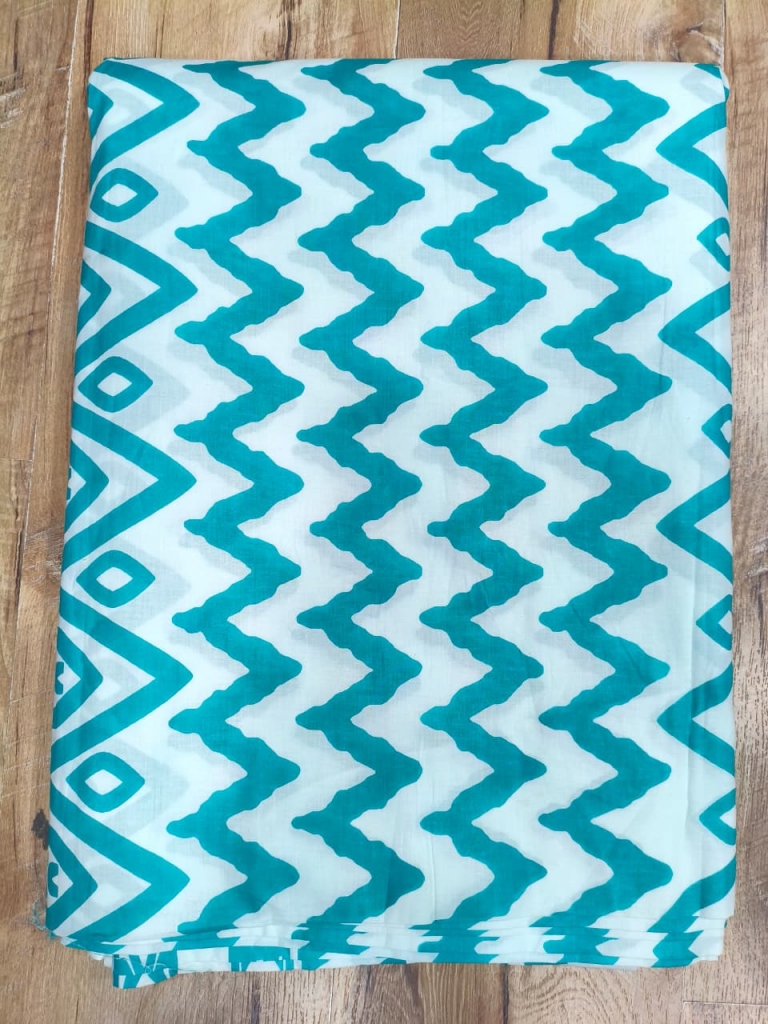 Cotton Screen Printed 60's Fabric